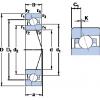 120 mm x 180 mm x 28 mm  SKF 7024 CE/HCP4AH1 Rolamentos de esferas de contacto angular