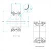 37 mm x 72,04 mm x 37 mm  SKF 633541B Rolamentos de esferas de contacto angular