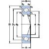 100 mm x 150 mm x 24 mm  SKF 7020 CE/HCP4A Rolamentos de esferas de contacto angular