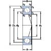 10 mm x 22 mm x 6 mm  SKF 71900 ACD/P4A Rolamentos de esferas de contacto angular