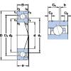 100 mm x 150 mm x 24 mm  SKF 7020 ACE/P4AL Rolamentos de esferas de contacto angular