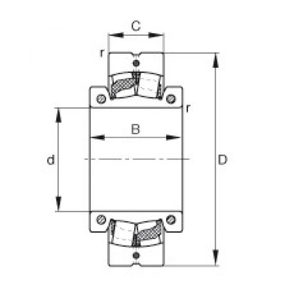 135 mm x 270 mm x 122 mm  FAG 222SM135-TVPA Rolamentos esféricos de rolamentos #1 image