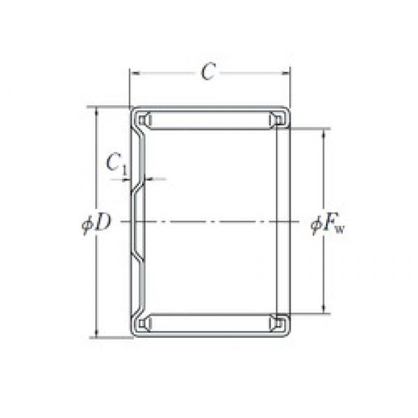 NSK MF-1816 Rolamentos de agulha #1 image