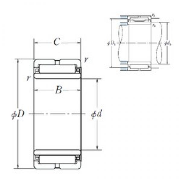 25 mm x 42 mm x 23 mm  NSK NA5905 Rolamentos de agulha #1 image