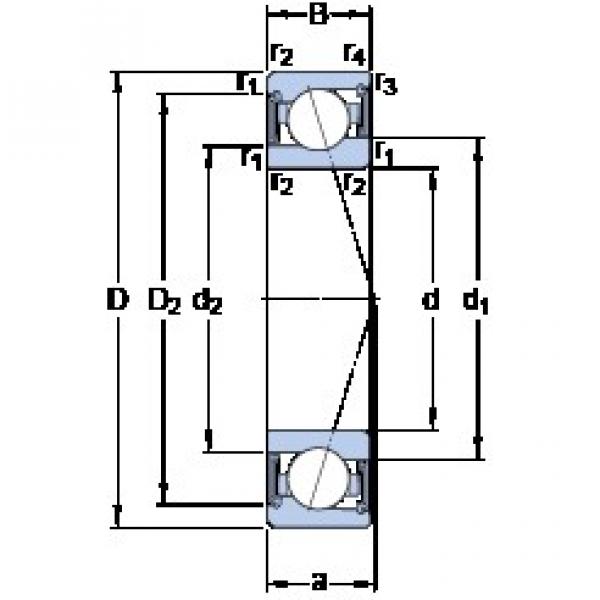 25 mm x 42 mm x 9 mm  SKF S71905 ACE/P4A Rolamentos de esferas de contacto angular #1 image