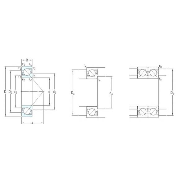 100 mm x 215 mm x 47 mm  SKF 7320BECBM Rolamentos de esferas de contacto angular #1 image