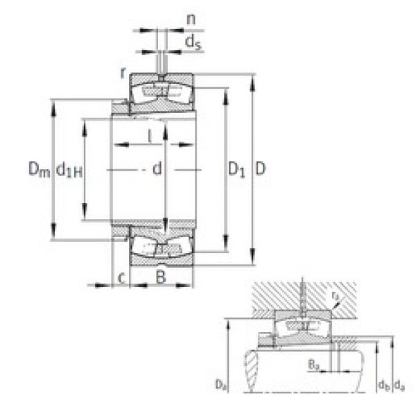 200 mm x 340 mm x 112 mm  FAG 23140-B-K-MB Rolamentos esféricos de rolamentos #1 image