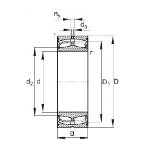 110 mm x 180 mm x 69 mm  FAG 24122-E1-2VSR Rolamentos esféricos de rolamentos #1 image