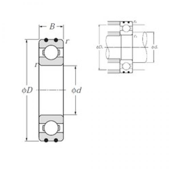 25 mm x 62 mm x 17 mm  NTN AC-6305 Rolamentos de esferas profundas #1 image