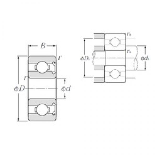 1,5 mm x 4 mm x 2 mm  NTN W68/1,5SA Rolamentos de esferas profundas #1 image