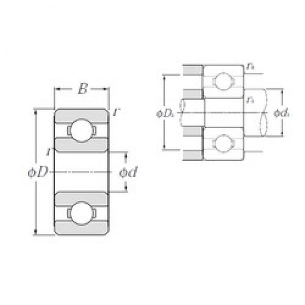 2,5 mm x 7 mm x 2,5 mm  NTN 69/2,5 Rolamentos de esferas profundas #1 image