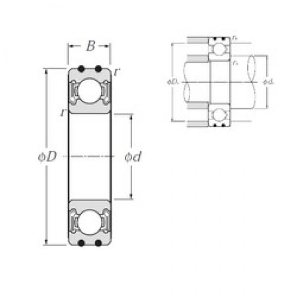 17 mm x 35 mm x 10 mm  NTN AC-6003LLB Rolamentos de esferas profundas #1 image