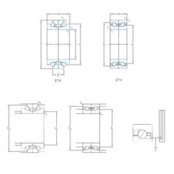 180 mm x 280 mm x 45 mm  SKF BTM 180 BM/P4CDB Rolamentos de esferas de contacto angular #1 image