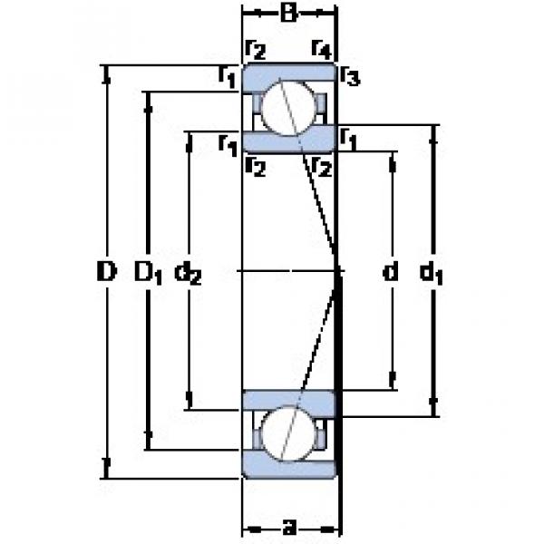 20 mm x 37 mm x 9 mm  SKF 71904 CE/P4A Rolamentos de esferas de contacto angular #1 image