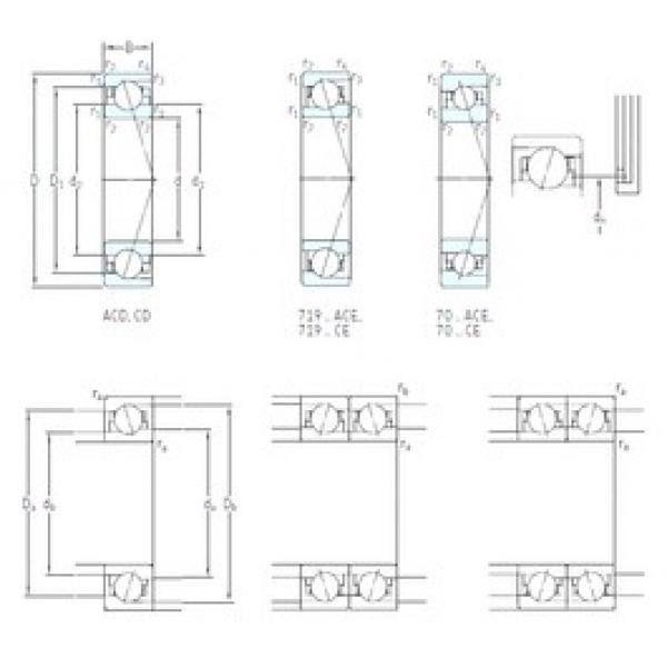 110 mm x 140 mm x 16 mm  SKF 71822 ACD/HCP4 Rolamentos de esferas de contacto angular #1 image