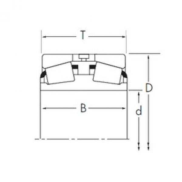 25,4 mm x 51,994 mm x 36,512 mm  Timken 07100D/07204 Rolamentos de rolos gravados #1 image