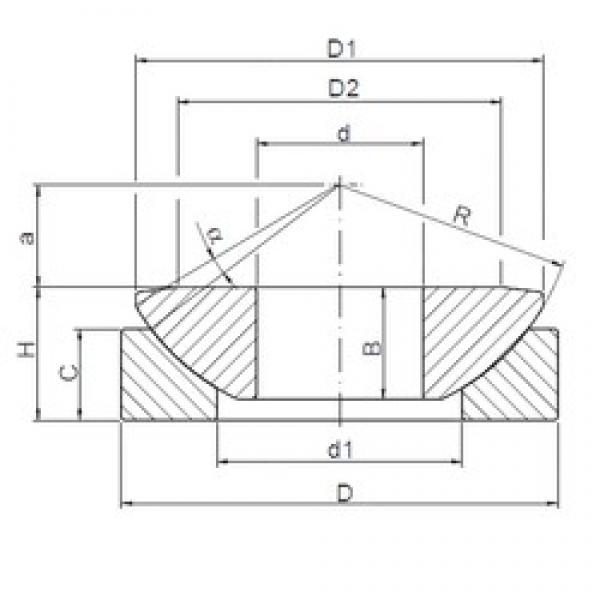 12 mm x 35 mm x 9,3 mm  ISO GE12AW Rolamentos simples #1 image