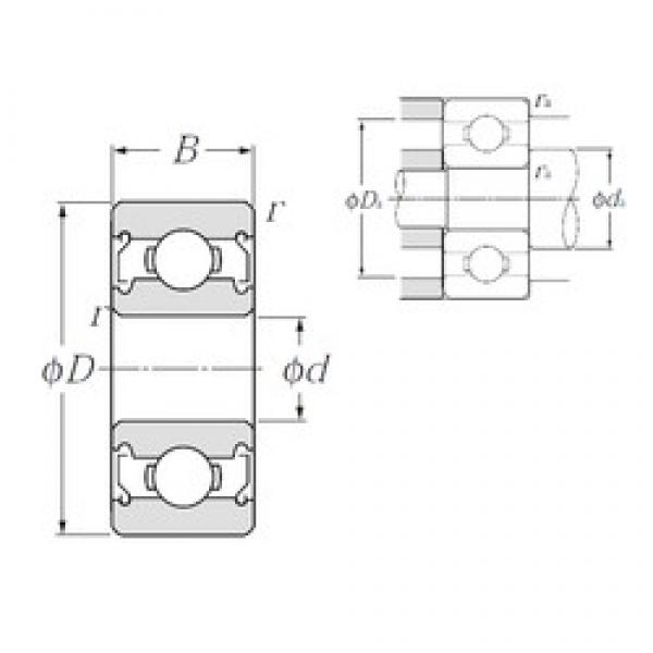 4 mm x 16 mm x 5 mm  NTN 634ZZ Rolamentos de esferas profundas #1 image