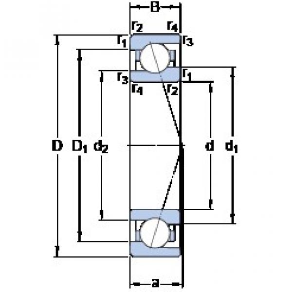 50 mm x 72 mm x 12 mm  SKF 71910 CE/HCP4A Rolamentos de esferas de contacto angular #1 image