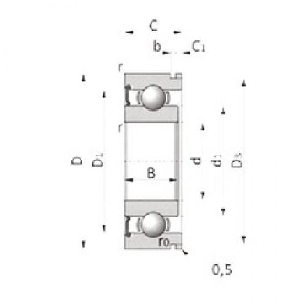 25 mm x 65 mm x 19 mm  NTN SX0590LUN Rolamentos de esferas profundas #1 image