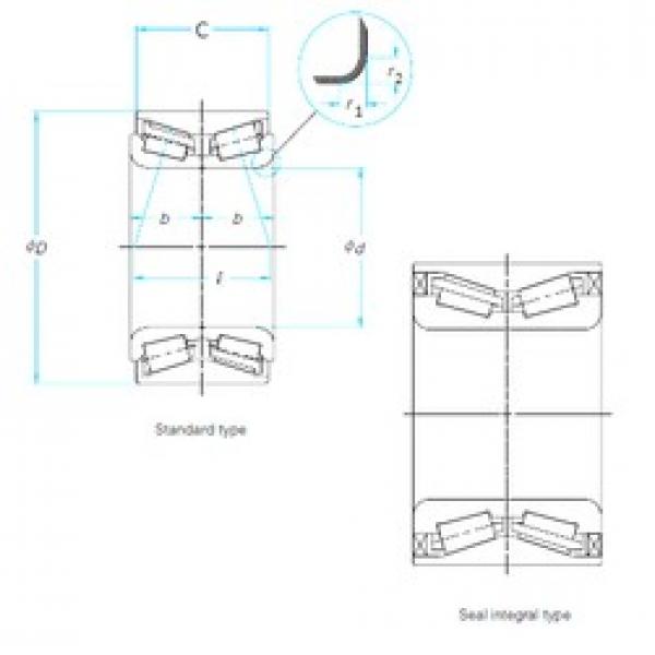 38 mm x 64 mm x 37 mm  Timken 517006 Rolamentos de rolos gravados #1 image