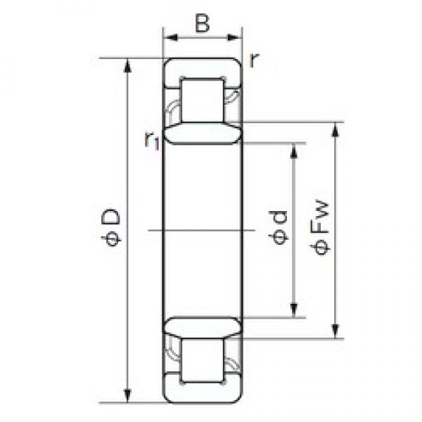 100 mm x 215 mm x 73 mm  NACHI NU 2320 Rolamentos cilíndricos #1 image