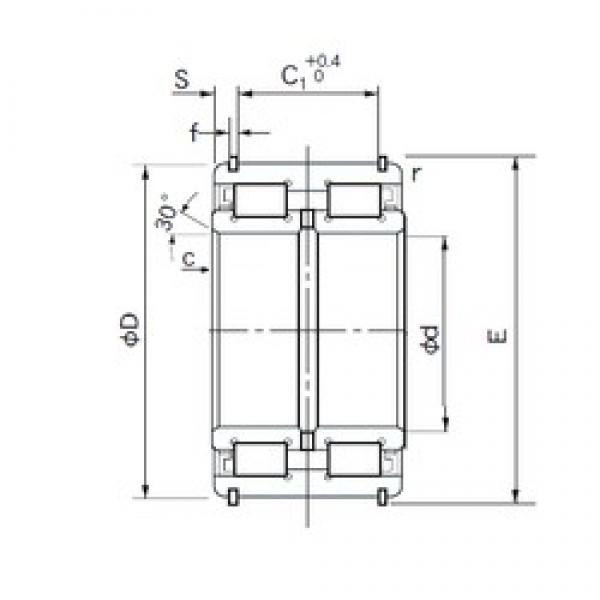 160 mm x 240 mm x 109 mm  NACHI E5032NR Rolamentos cilíndricos #1 image