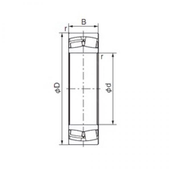 110 mm x 180 mm x 56 mm  NACHI 23122EX1 Rolamentos cilíndricos #1 image