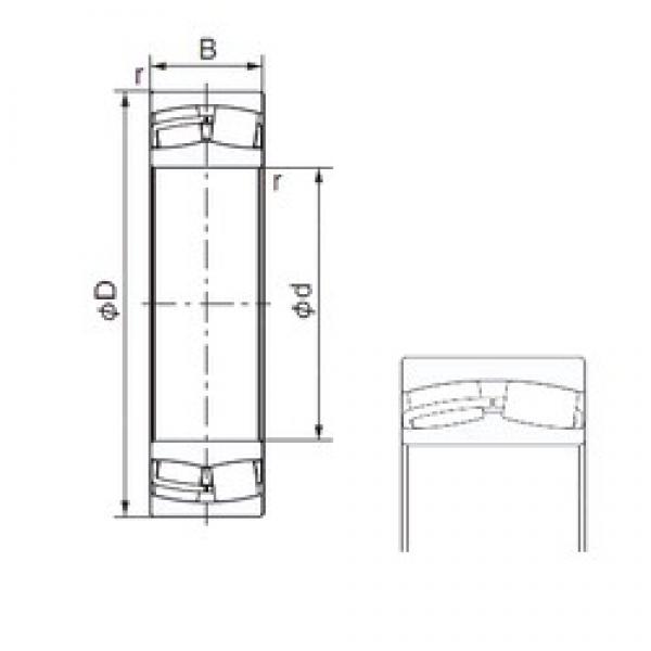 160 mm x 240 mm x 80 mm  NACHI 24032AX Rolamentos cilíndricos #1 image