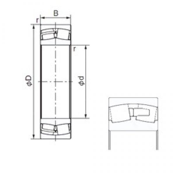 190 mm x 400 mm x 132 mm  NACHI 22338E Rolamentos cilíndricos #1 image