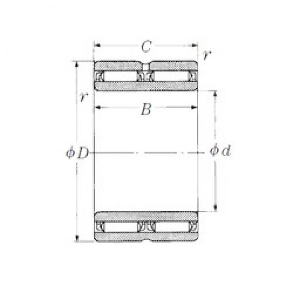 15 mm x 28 mm x 26 mm  NSK NAFW152826 Rolamentos de agulha #1 image