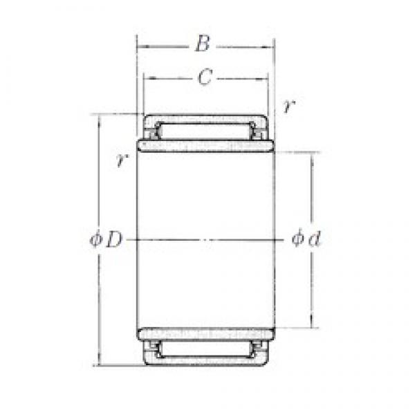10 mm x 20 mm x 8,2 mm  NSK LM158 Rolamentos de agulha #1 image