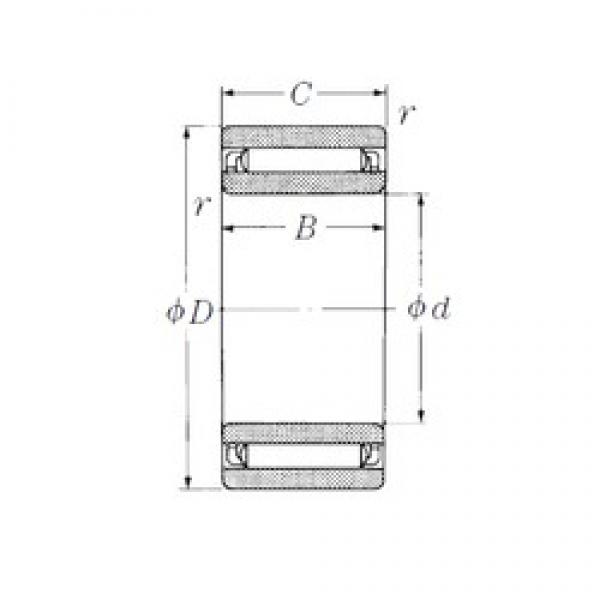 10 mm x 22 mm x 13 mm  NSK NAF102213 Rolamentos de agulha #1 image