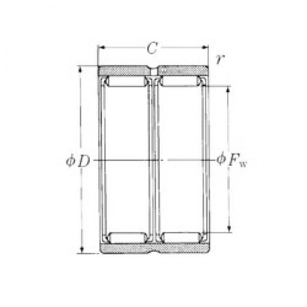 NSK RNAFW607840 Rolamentos de agulha #1 image