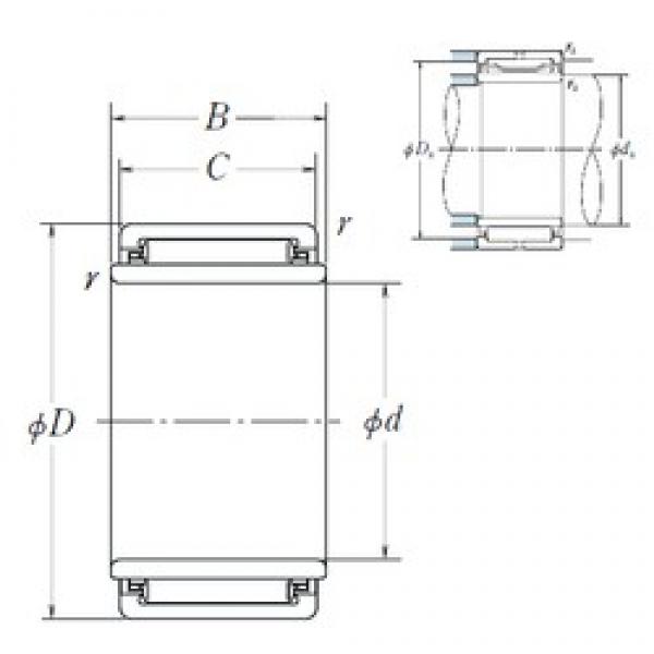 12 mm x 24 mm x 25,2 mm  NSK LM172425 Rolamentos de agulha #1 image