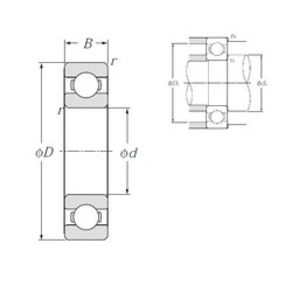 120 mm x 165 mm x 22 mm  NTN 6924 Rolamentos de esferas profundas #1 image