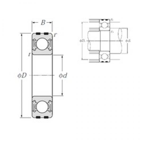 15 mm x 35 mm x 11 mm  NTN EC-6202LLB Rolamentos de esferas profundas #1 image