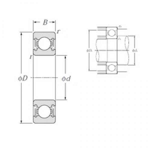 12 mm x 24 mm x 6 mm  NTN 6901LLB Rolamentos de esferas profundas #1 image