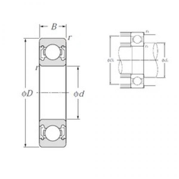 10 mm x 22 mm x 6 mm  NTN 6900ZZ Rolamentos de esferas profundas #1 image