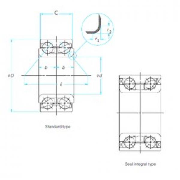 30 mm x 60 mm x 37 mm  SKF BA2B633464C Rolamentos de esferas de contacto angular #1 image