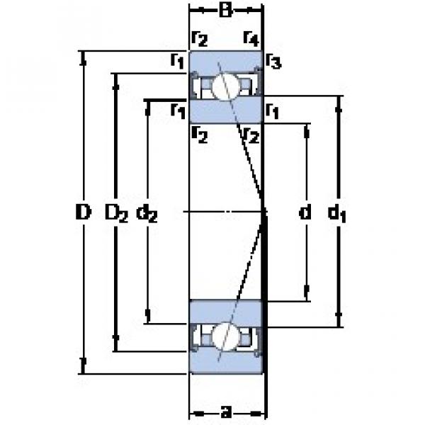 110 mm x 150 mm x 20 mm  SKF S71922 CB/HCP4A Rolamentos de esferas de contacto angular #1 image