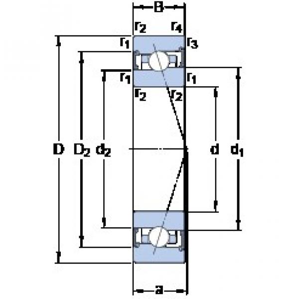 65 mm x 100 mm x 18 mm  SKF S7013 CB/P4A Rolamentos de esferas de contacto angular #1 image