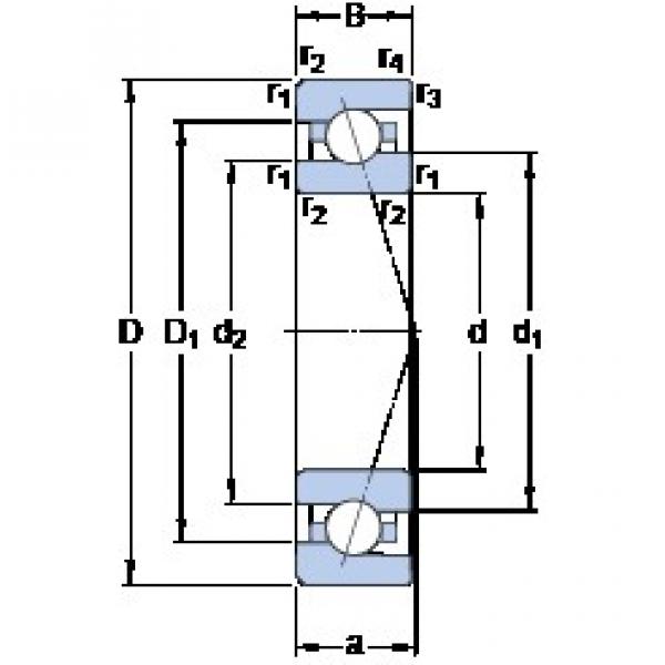 100 mm x 150 mm x 24 mm  SKF 7020 CE/HCP4A Rolamentos de esferas de contacto angular #1 image