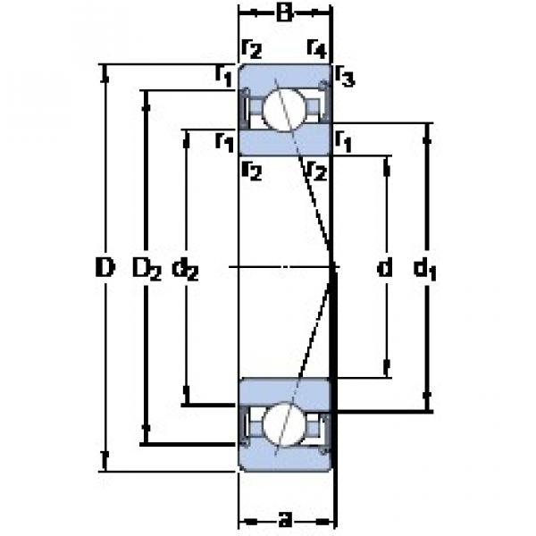 10 mm x 26 mm x 8 mm  SKF S7000 CE/HCP4A Rolamentos de esferas de contacto angular #1 image